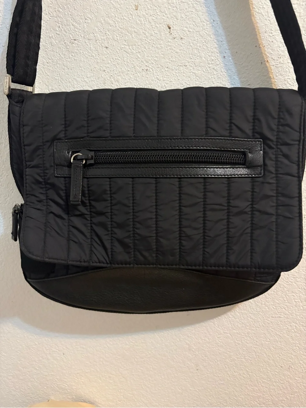 Ralph Lauren Black Quilted Crossbody Messenger Bag - Men